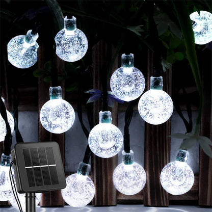 Crystal globe fairy lights packaging and accessories