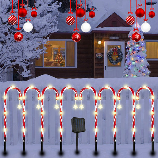 Candy Cane Path Lights for Garden, Driveway, Front Path & Lawn