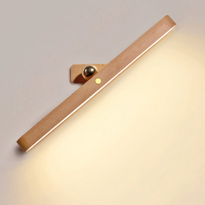 Rechargeable Wooden LED Bar Light for Desk, Bedside, Mirror & Wardrobe – photo 7