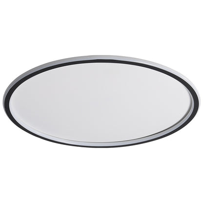 LED Ceiling Light | Ultra-Thin Round Ring Flush Mount for Living Room, Bedroom & Kitchen | Black or White, 3-Colour or Remote Dimmable, 40, 50 or 60cm
