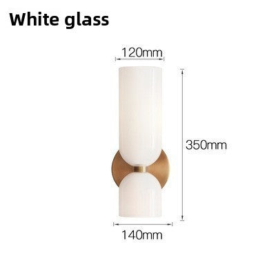 Modern Coloured Glass Wall Sconce for Bedroom, Bedside, Hallway & Living Room – photo 7