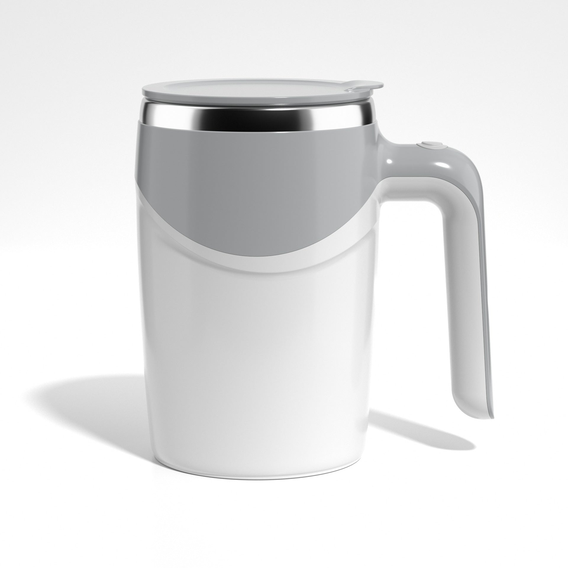 USB rechargeable self stirring mug in kitchen setting