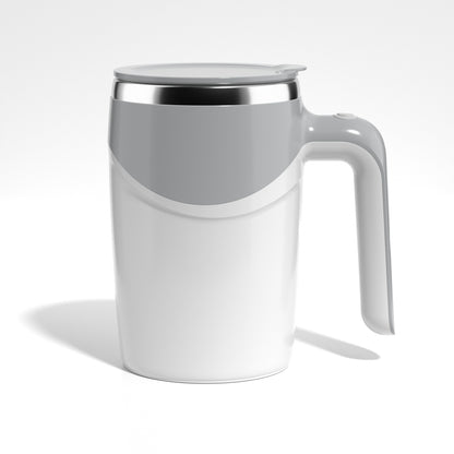USB rechargeable self stirring mug in kitchen setting