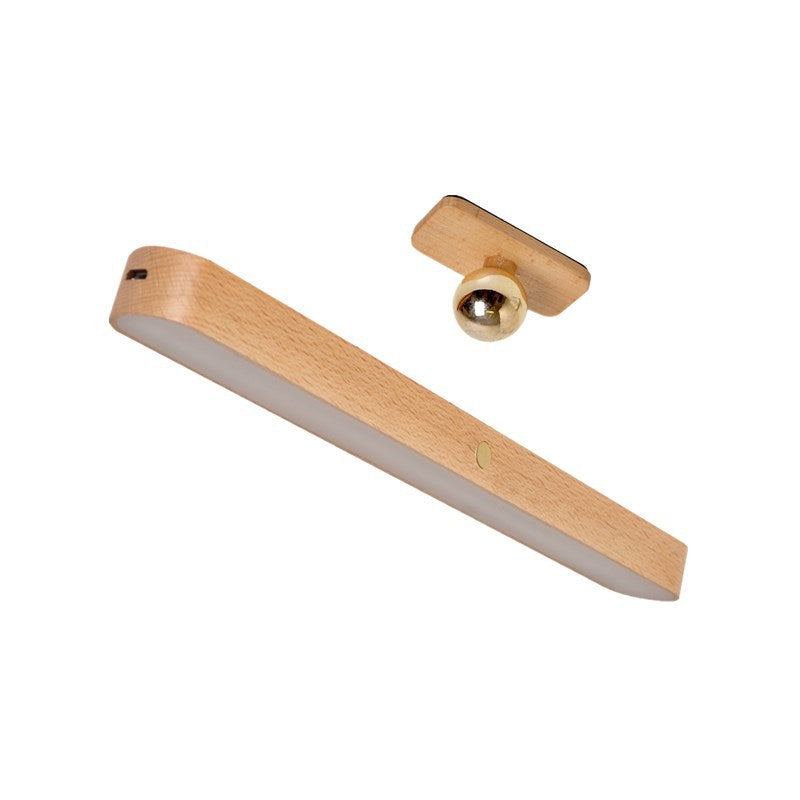 Rechargeable Wooden LED Bar Light for Desk, Bedside, Mirror & Wardrobe – photo 6