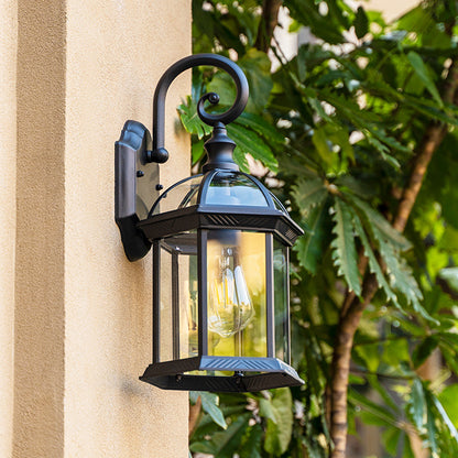 Black Lantern Wall Light for Porch, Front Door, Garden & Driveway – photo 3