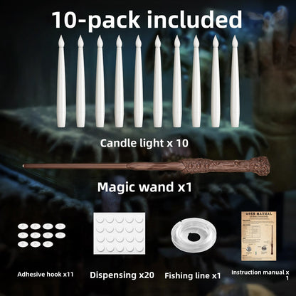 Flameless LED Floating Taper Candles with Remote for Christmas, Halloween, Dining Room & Parties – photo 3