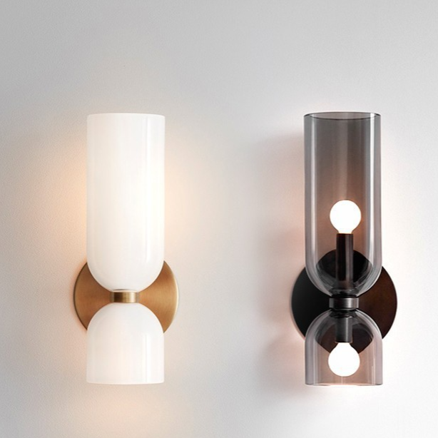 Modern Coloured Glass Wall Sconce for Bedroom, Bedside, Hallway & Living Room – photo 2