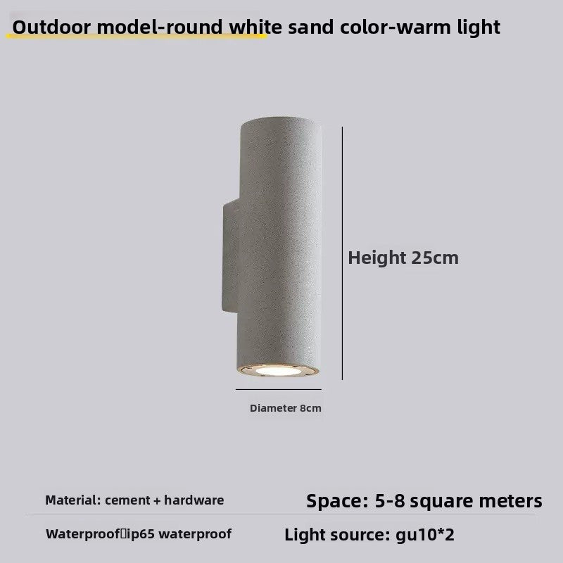 Up Down Sand-Textured Cement Wall Light for Garden, Porch, Patio & Driveway – photo 7