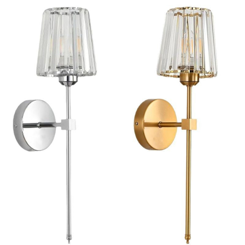 Rechargeable Crystal Glass Wall Sconce with Magnetic Bulb for Bedroom, Hallway & Living Room – photo 4