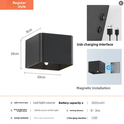 Rechargeable Up Down Cube Light for Hallway, Stairs, Porch & Garden – photo 8