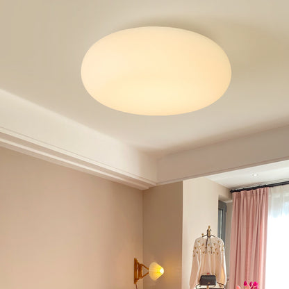 Cloud pebble flush ceiling light – product detail 1