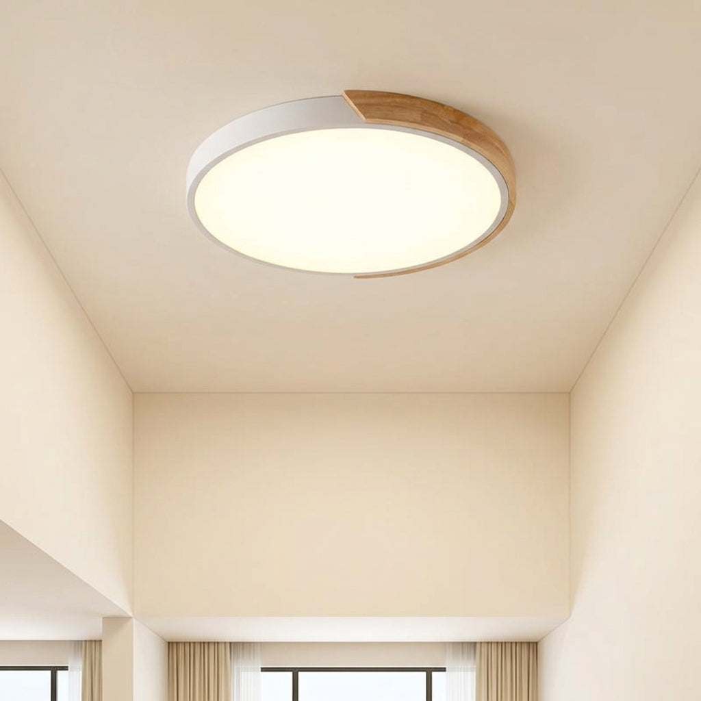 Round LED Ceiling Light White Frame