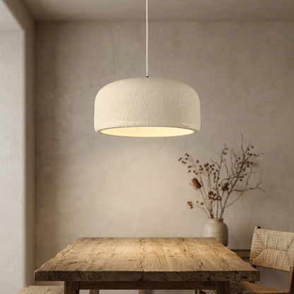Wabi Sabi pendant Cream White Japandi dining room