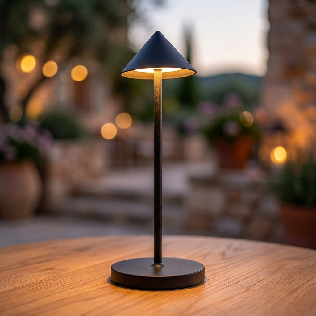 Luma cordless table lamp Black