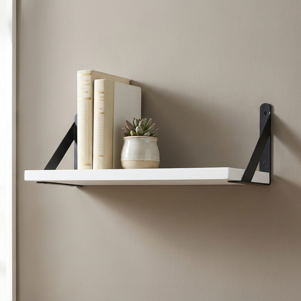 Floating wall shelf variant White