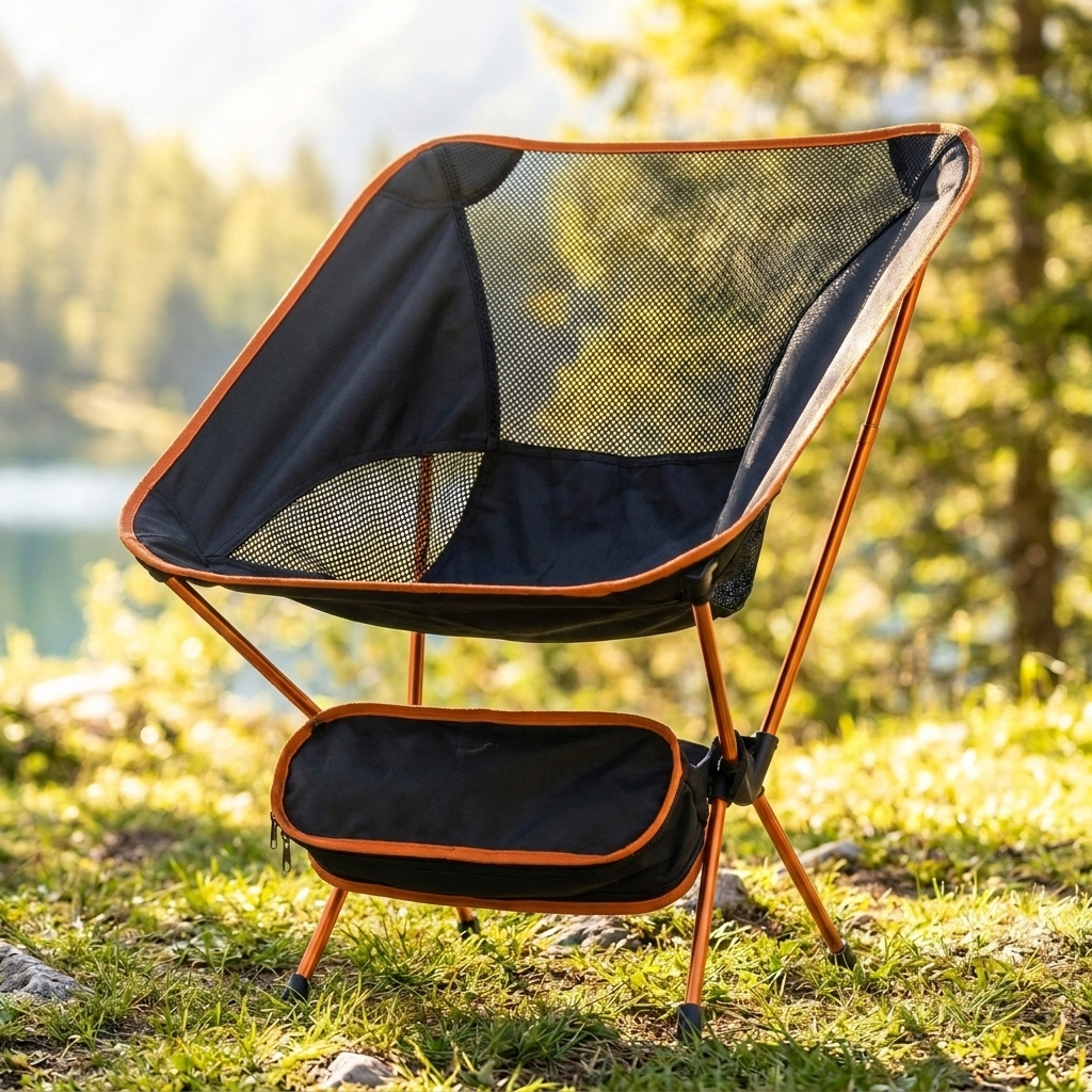 Aurem ultralight folding camping chair - Orange - outdoor lifestyle