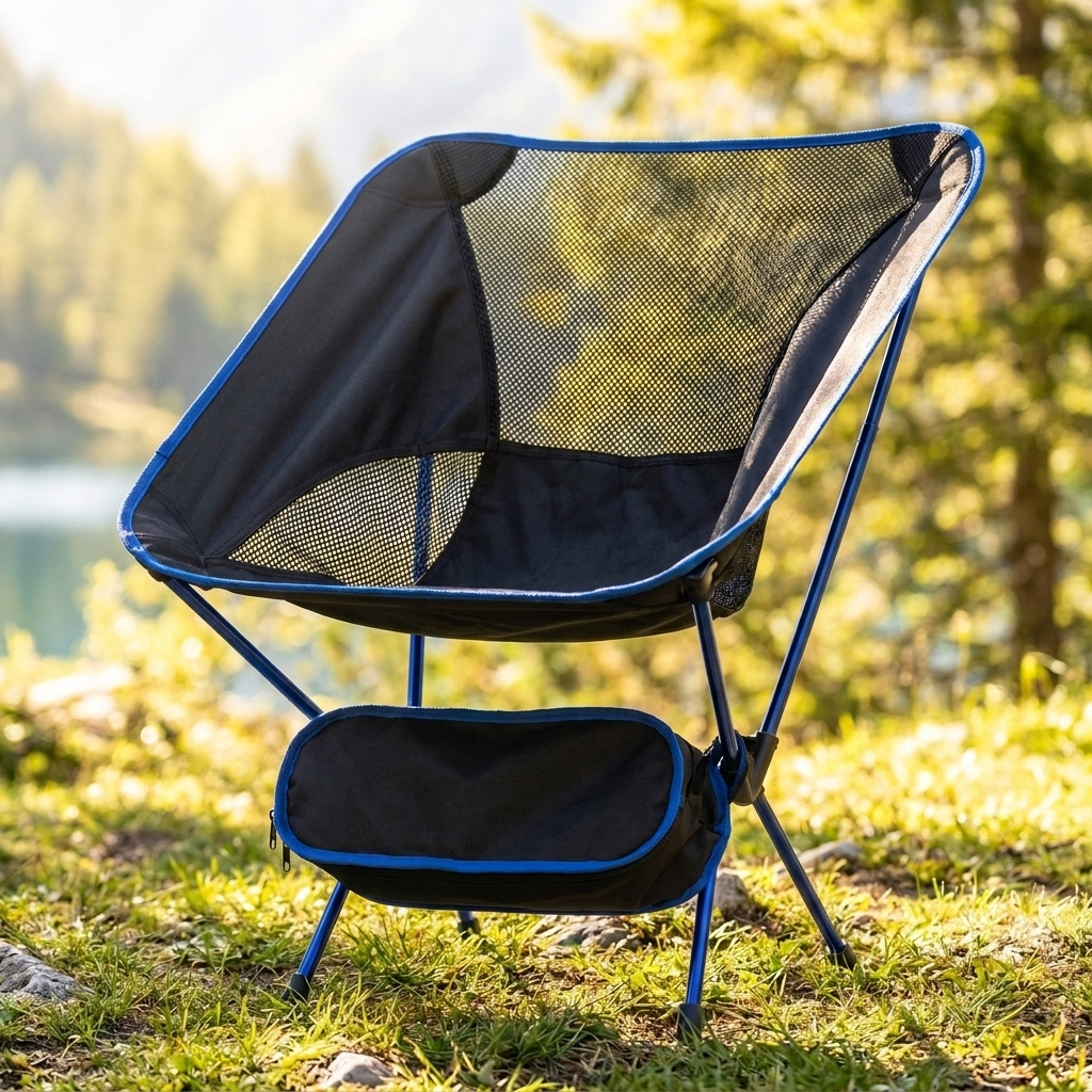Aurem ultralight folding camping chair - Blue - outdoor lifestyle