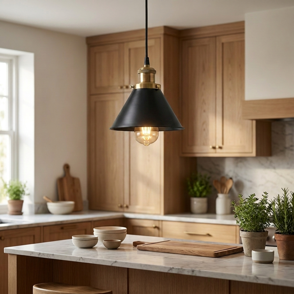 Loft pendant - Black gold-socket single AI20260610