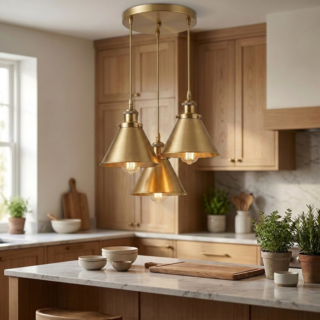 Loft pendant - Gold round cluster AI20260610