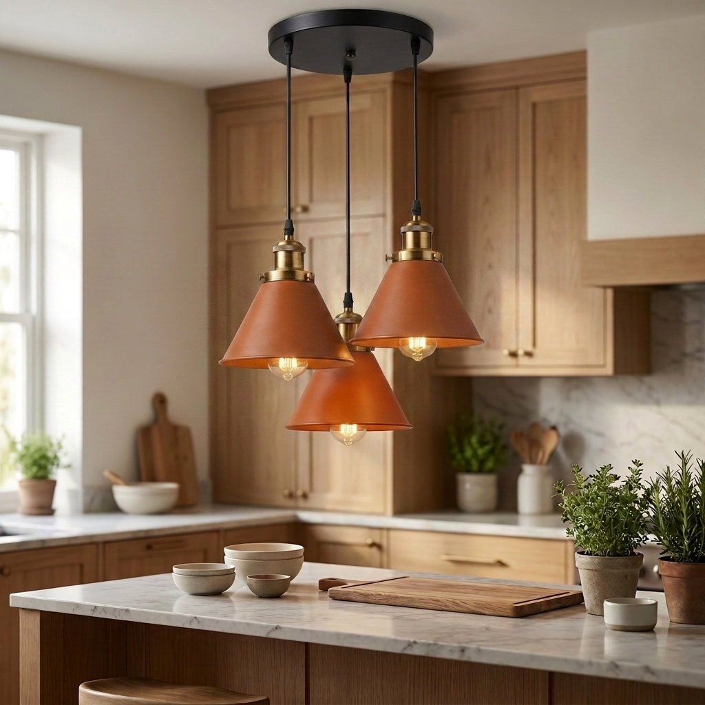 Loft pendant - Orange round cluster AI20260610
