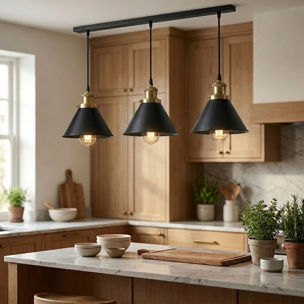 Loft pendant - Black linear cluster AI20260610