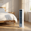 Bladeless Tower Fan | Rechargeable Portable Cooling Fan with Remote, 5 Speeds & Quiet Oscillation