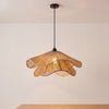 Woven Pendant Light Shade | Natural Jute Rope Scalloped Ceiling Lamp for Kitchen, Dining Room & Bedroom | Boho Rattan-Style Look, 30–60cm, E27