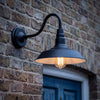 Outdoor Wall Light | Retro Garden Lamp for Porch, Front Door & Courtyard | Vintage E27 Outside Wall Light, Black, Bronze, Silver or Rustic