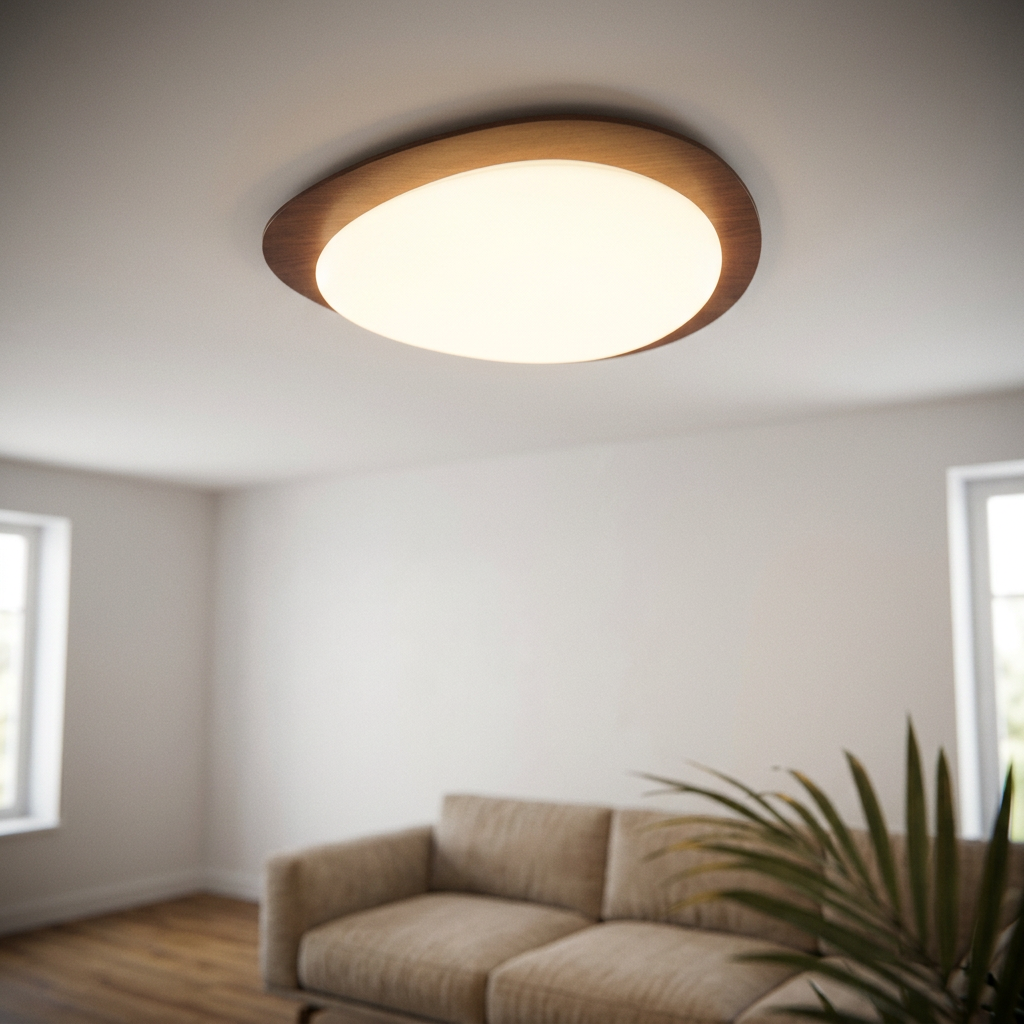 W3IMG-12 Pebble Flush — Walnut 48cm