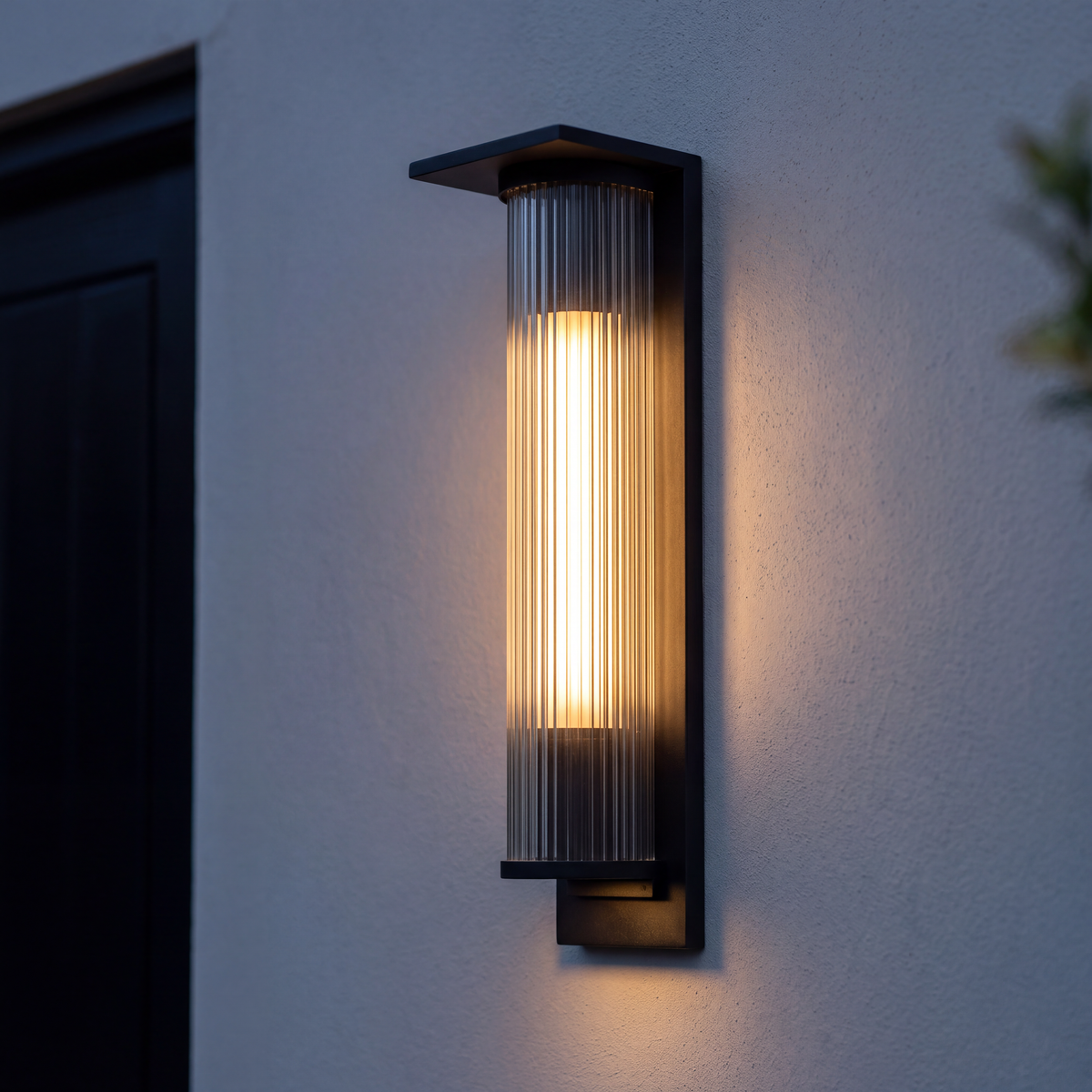 W3IMG-17 Ribbed Cylinder Outdoor — 30cm Solar