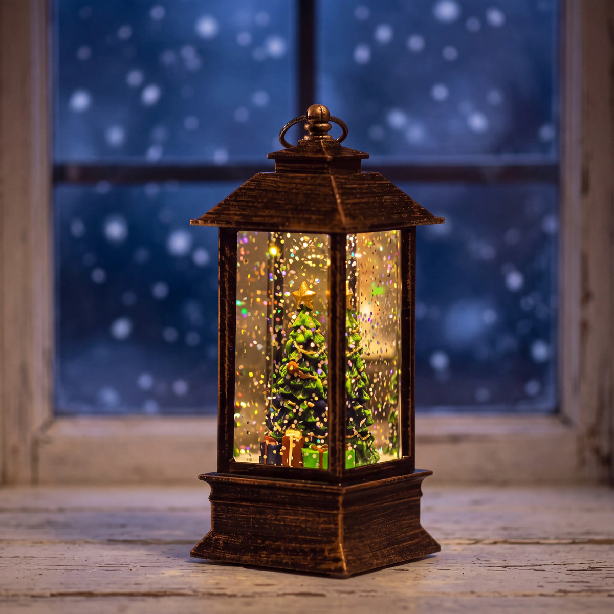Snow Lantern — Bronze Square, Tree