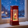 Christmas Lantern | LED Snow Globe Night Light for Table, Mantelpiece & Windowsill | Christmas Table Decorations, Santa, Snowman or Tree