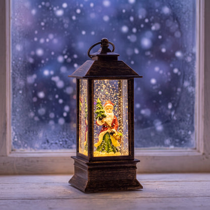 Snow Lantern — Bronze Square, Santa