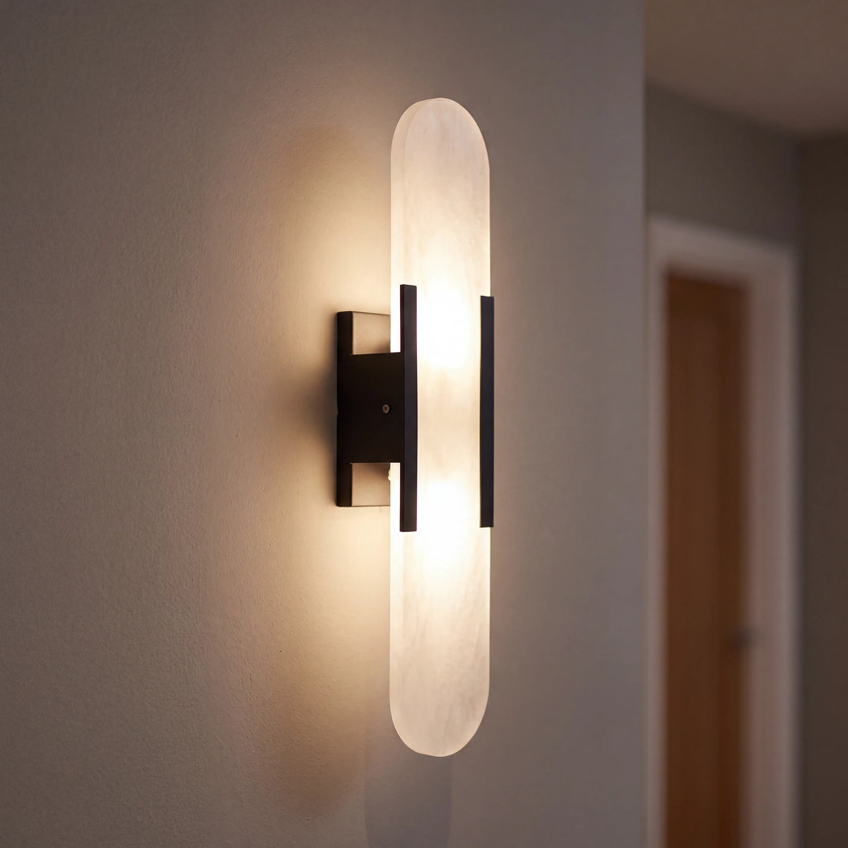 Capsule Wall Light — Black 50cm