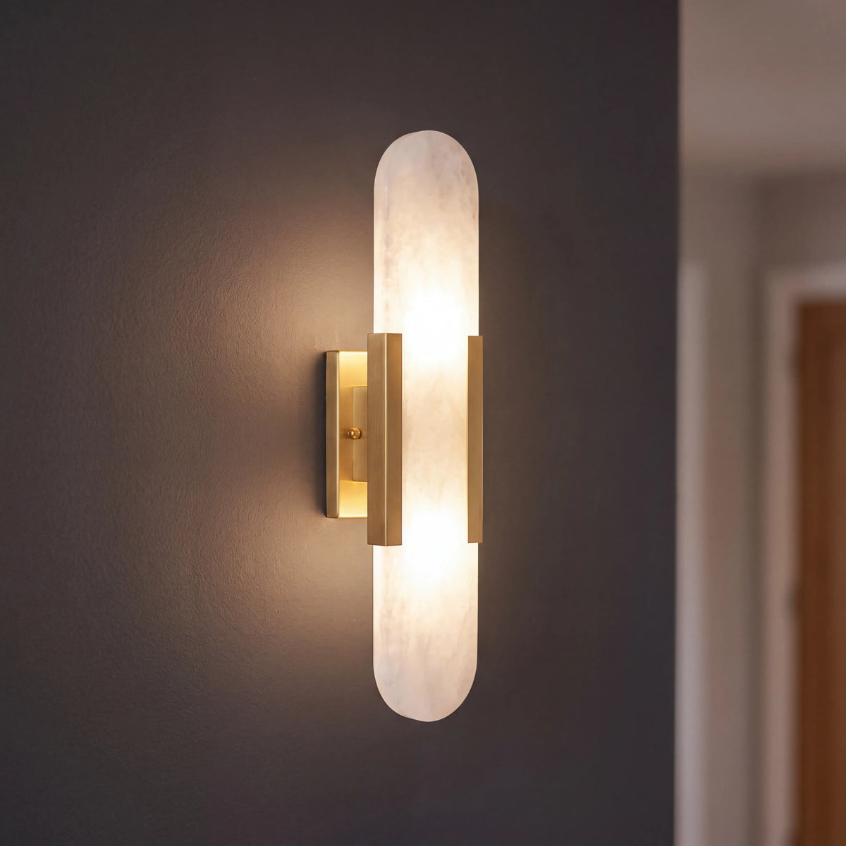 Capsule Wall Light — Gold 50cm