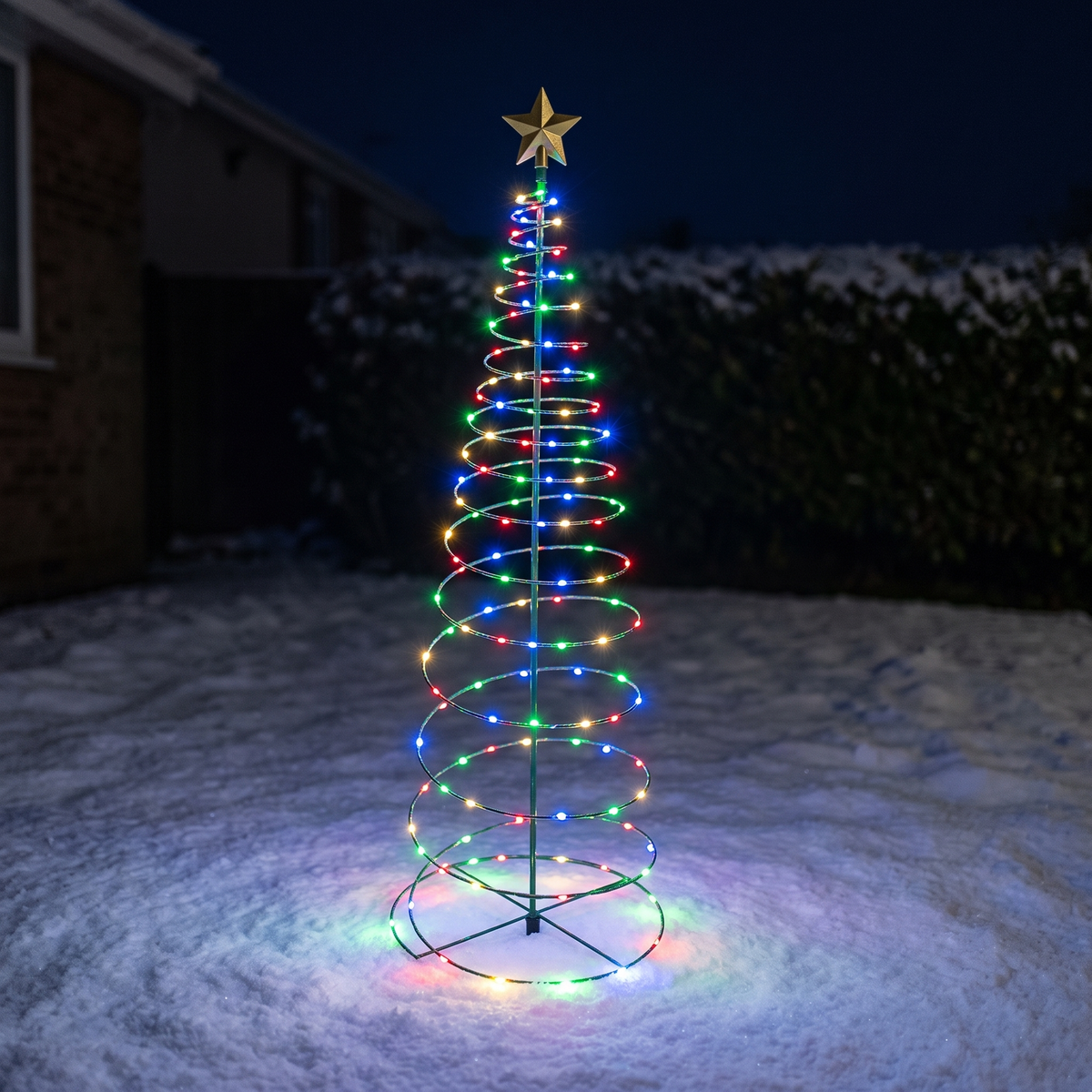Solar Christmas Tree — Multicolour