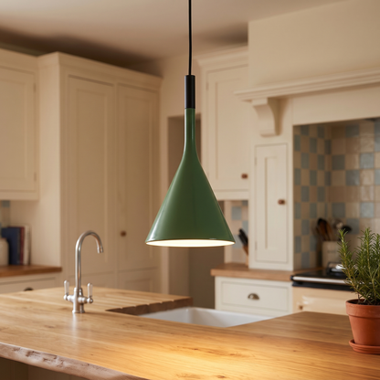Cone Pendant — Green