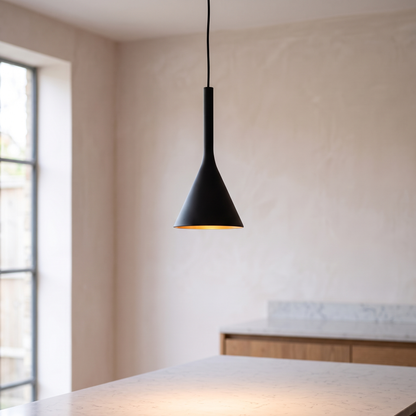 Cone Pendant — Black