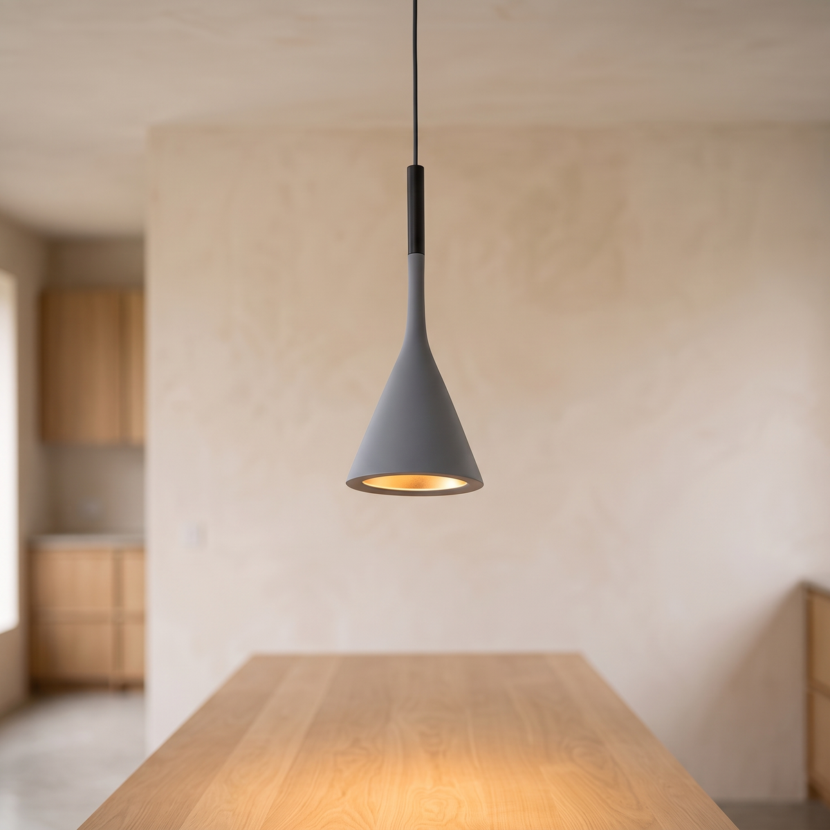 Cone Pendant — Grey