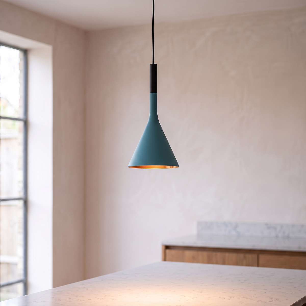 Cone Pendant — Blue