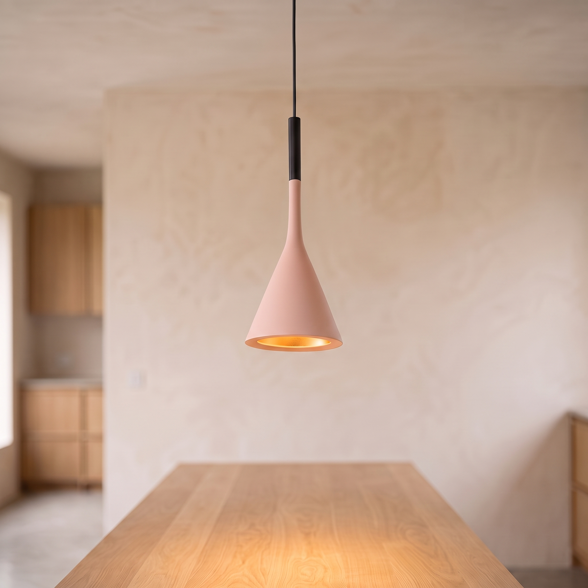 Cone Pendant — Pink, daylight