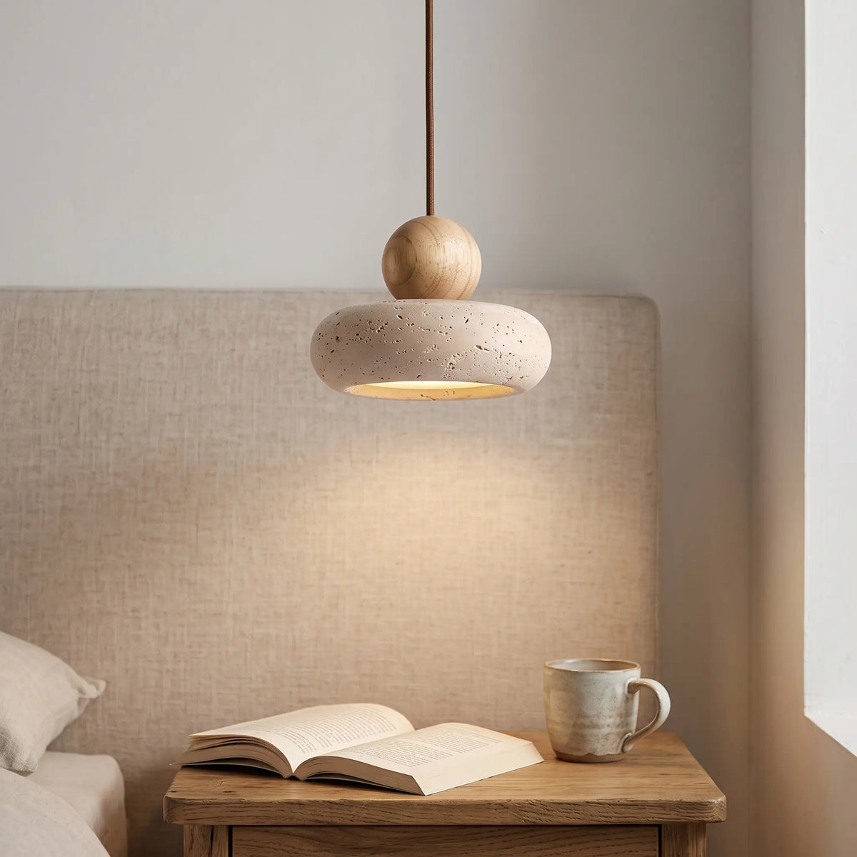 Pendant Light - Natural Wood - colour image
