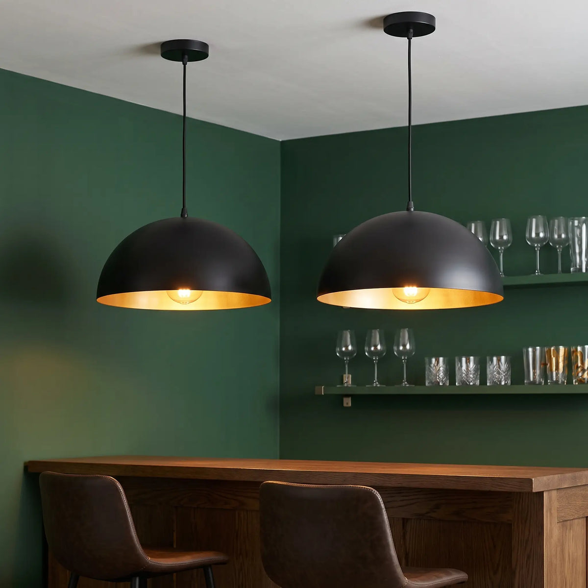 Pendant Light - 30cm pair – bar - gallery image
