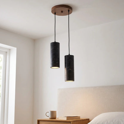 Pendant Light - Black – Double - gallery image