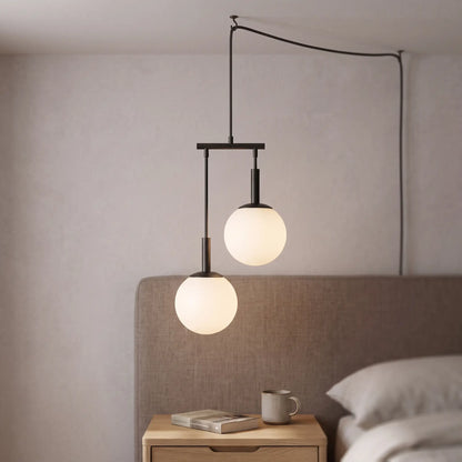 Plug-In Pendant Light - Double – Black - gallery image