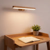 Wall Reading Light | Rechargeable Wooden LED Bar Light for Desk, Bedside, Mirror & Wardrobe | Magnetic, No Wiring, Touch Dimmable, 30cm Beech