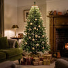 Christmas Tree Lights | LED Waterfall Tree Lights with Topper Ring for Real & Artificial Christmas Trees | USB, Warm White or Multicolour, 1.5m–3m