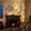 Twig Tree Lights | Flexible LED Rattan Branch Lights for Vase, Mantelpiece, Christmas & Wedding Decor | USB, 8 Modes, Warm White, 1.6m to 2.3m