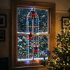Christmas Lights | Climbing Santa Ladder LED Lights for Window, Wall, Fireplace, Porch & Garden | Multicolour, USB or Solar, 1.6m to 3.8m Long