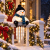 Light Up Snowman | Christmas Snowman, Father Christmas & Penguin Decoration with Glowing Icicle Lights for Porch, Window & Mantelpiece | Battery, 35cm